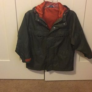 Olive green jacket size 7-8